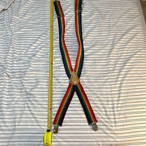 Rainbow Pride Day Suspenders. Wear the colors on pride day